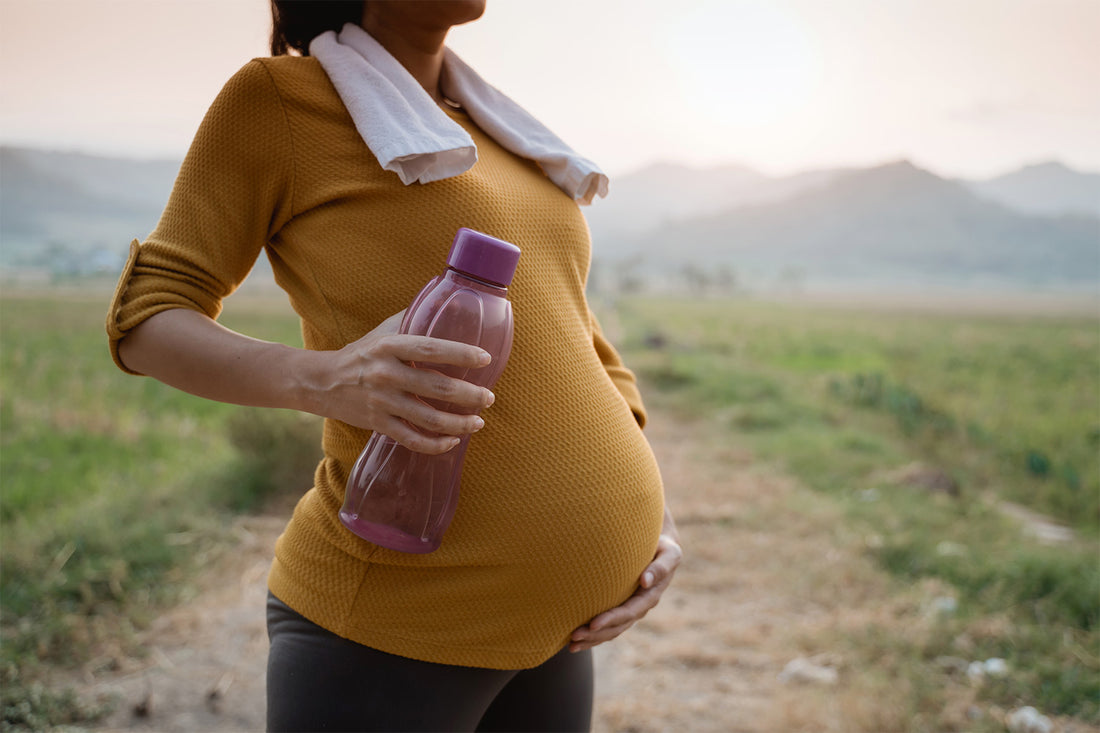 Young Pregnant Woman Wearing Sport Bra Drink Water after Workout.  Rehydration, Hydrobalance, Replenishment, Water Stock Image - Image of  abdomen, parenthood: 238369975